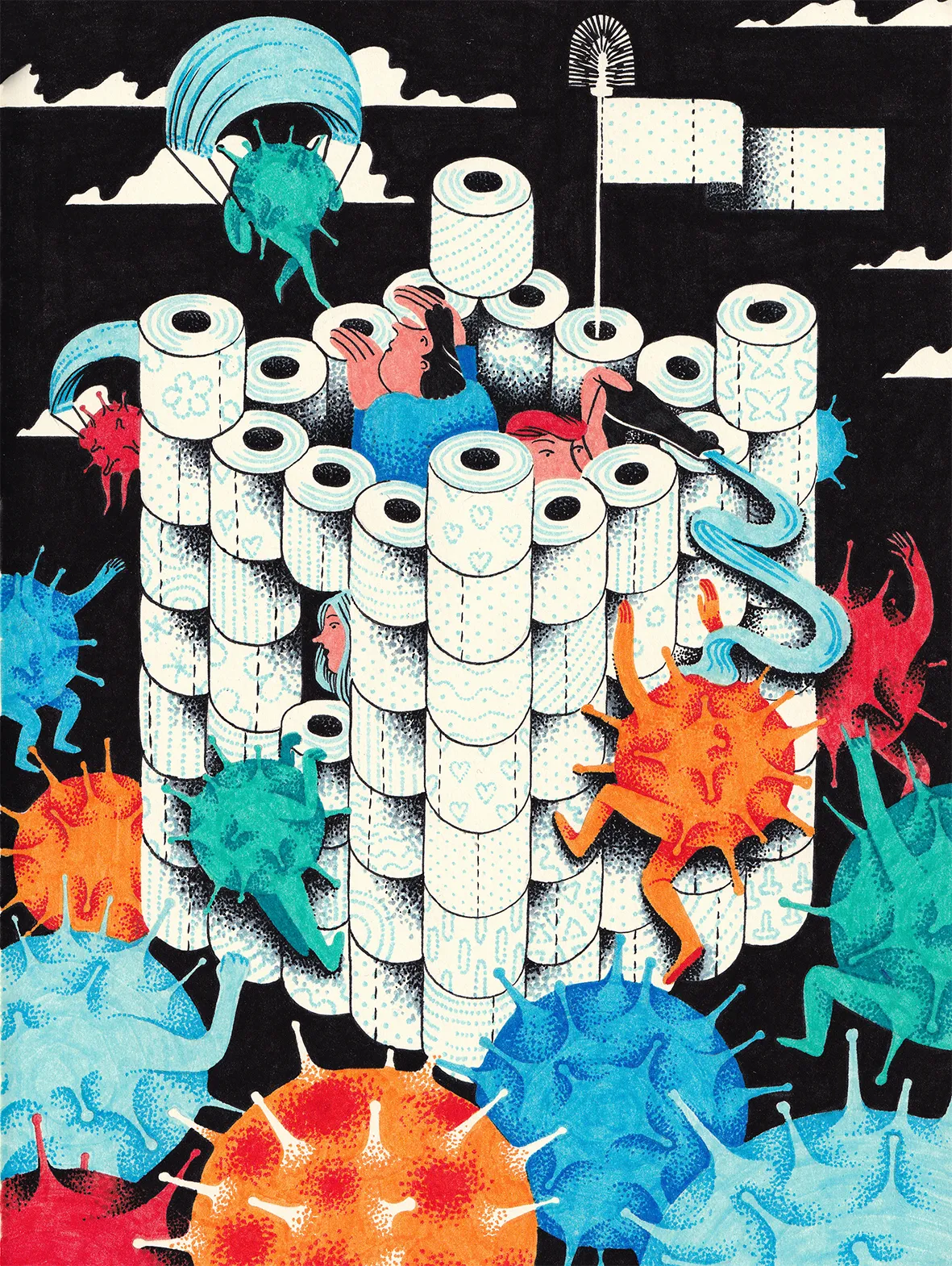 homage to the missing toilet paper