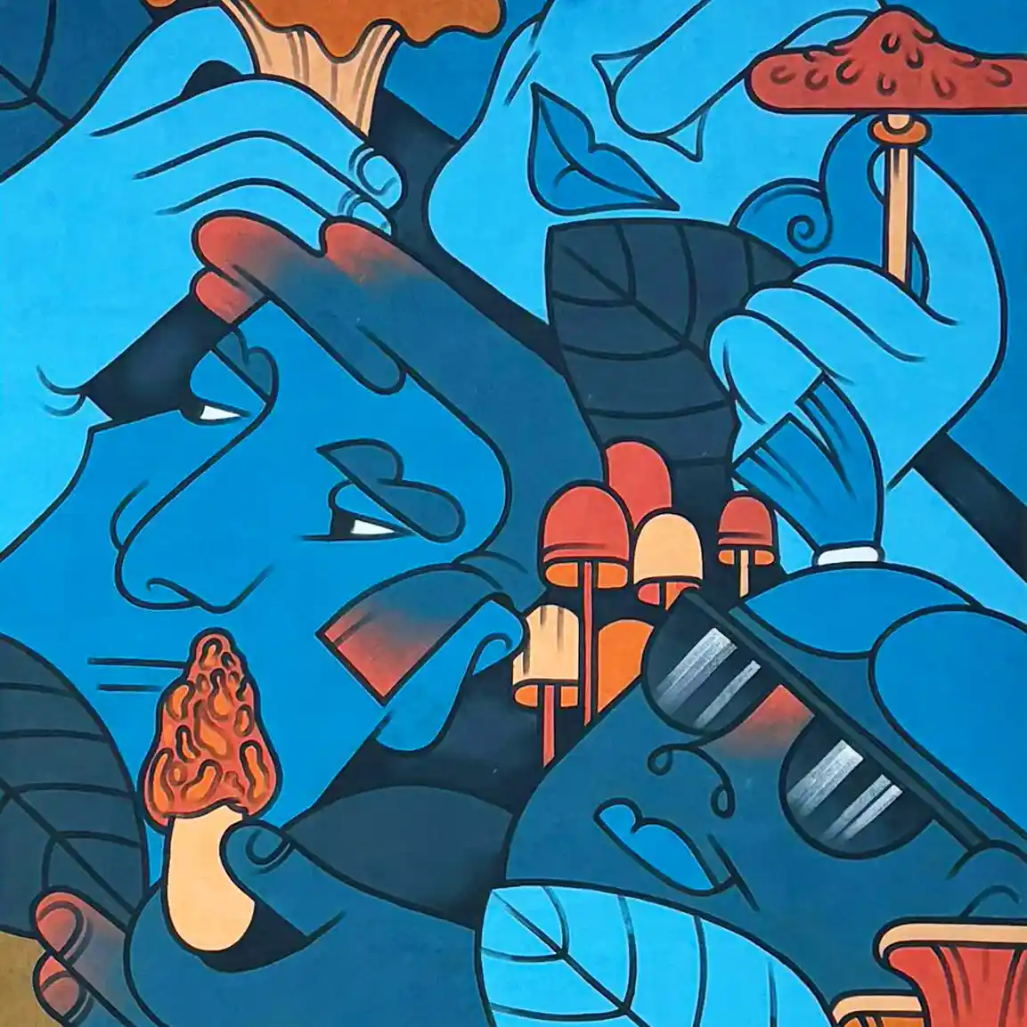 43 Jam mural on the wall